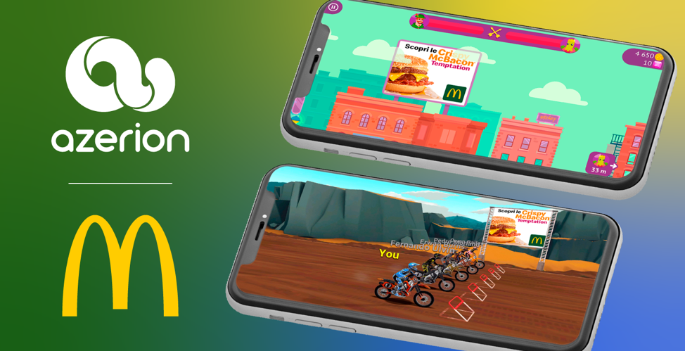 McDonald's Italia sceglie Azerion per la prima campagna in-game premium di “Crispy McBacon”