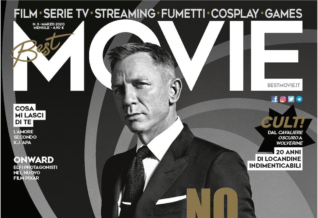Best Movie: a marzo in copertina c’è 007; il mensile Duesse diffonde 120 mila copie e piace ai MIllennials
