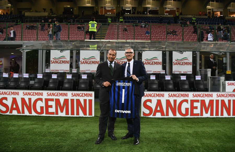 Sangemini è “Acqua Ufficiale” dell’Inter per le prossime 3 stagioni