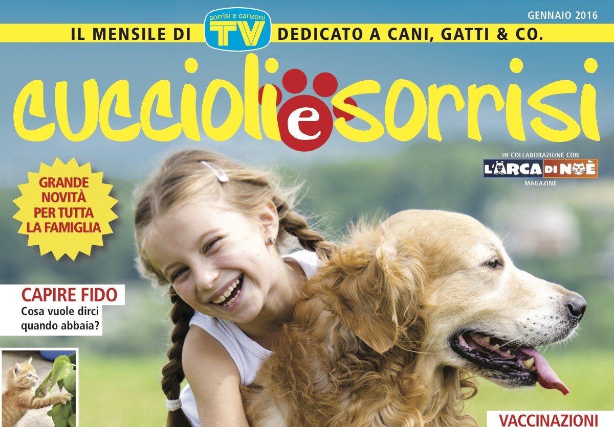 Novità Tv Sorrisi e Canzoni: lancia il mensile Cuccioli e Sorrisi; per sostenerlo una campagna stampa e sul punto vendita