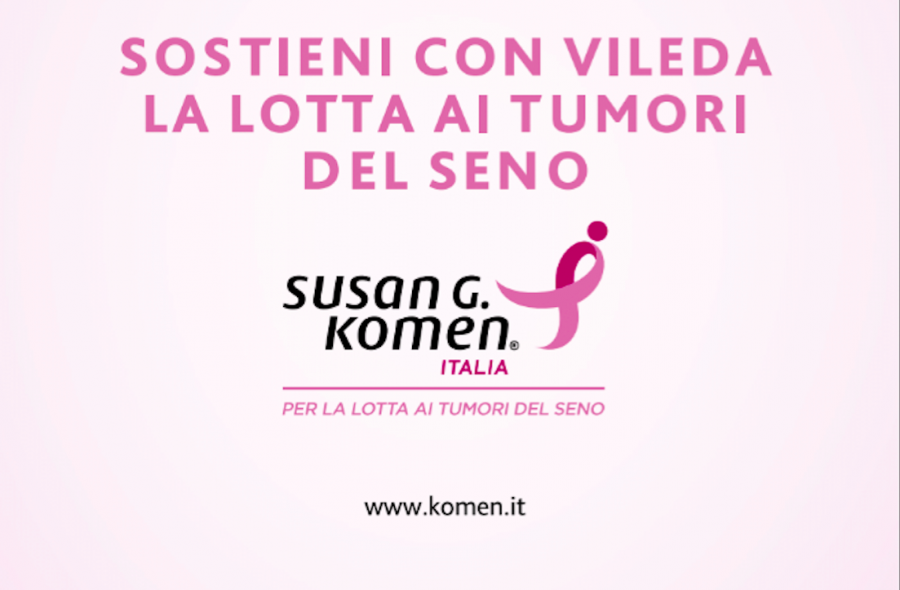 Vileda rafforza la partnership con Komen Italia e si tinge di rosa per difendere la salute di tutte le donne