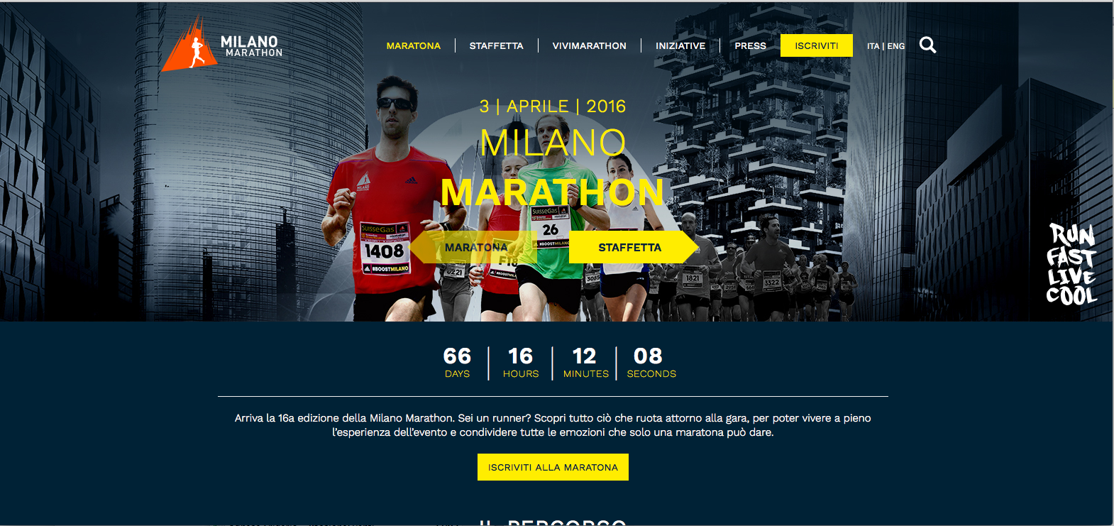 Rcs Sport - Rcs Active rivisitano il sito internet della Milano Marathon