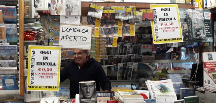 55mila copie per il primo numero di Il Paese Sera a Roma, Milano e Napoli