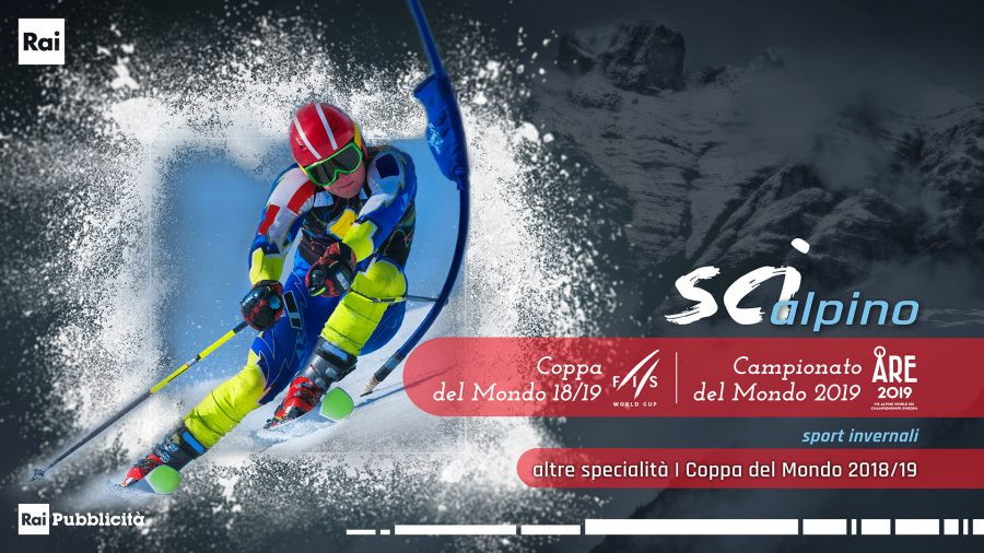 Live sui canali Rai per le gare di Coppa  del Mondo di Sci Alpino e i Mondiali 2019 di Are