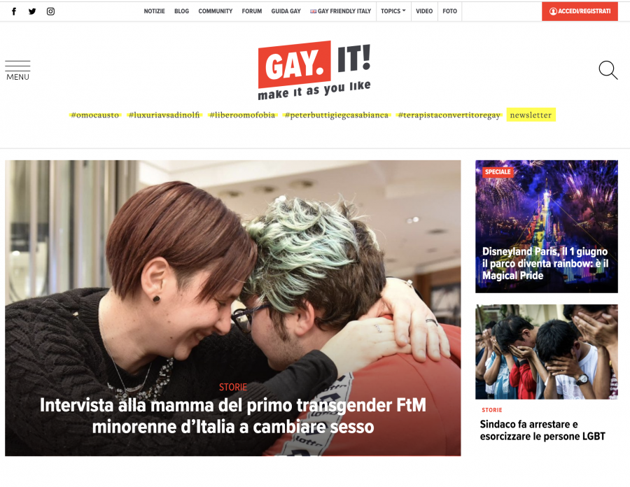 Al via il nuovo Gay.it!: mockup, logo e filosofia completamente rinnovati