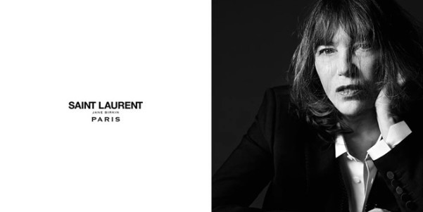 Jane Birkin posa per Saint Laurent