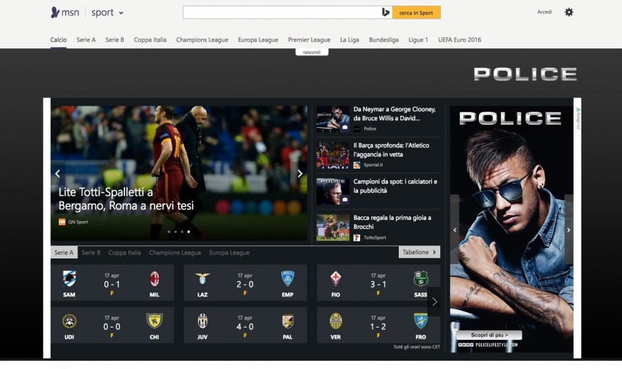 Police sceglie AOL per un progetto legato al calcio