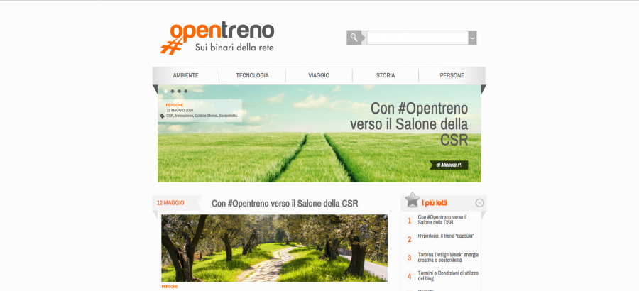 Fs Italiane si racconta con il blog #Opentreno