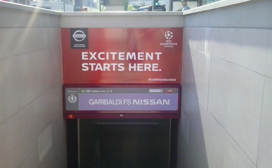 La linea M5 diventa “Garibaldi FS Nissan” con TBWA\Italia