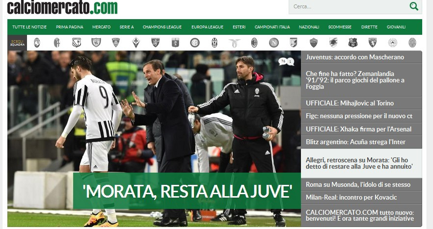 Calciomercato.com lancia online la nuova versione desktop