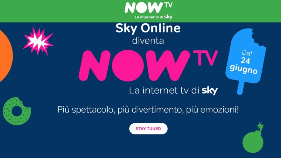 Debutta in Italia Now Tv, la nuova offerta di Sky