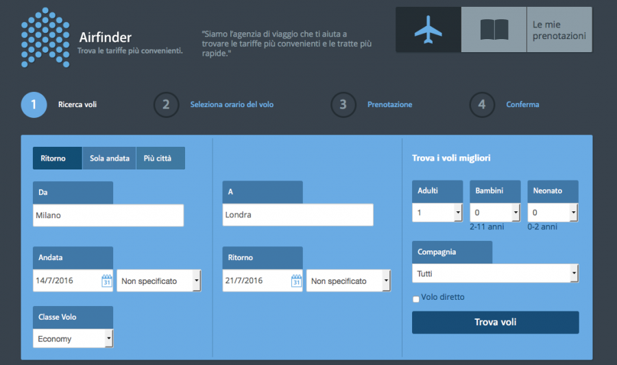Airfinder.it approda in Italia e sceglie Tradedoubler
