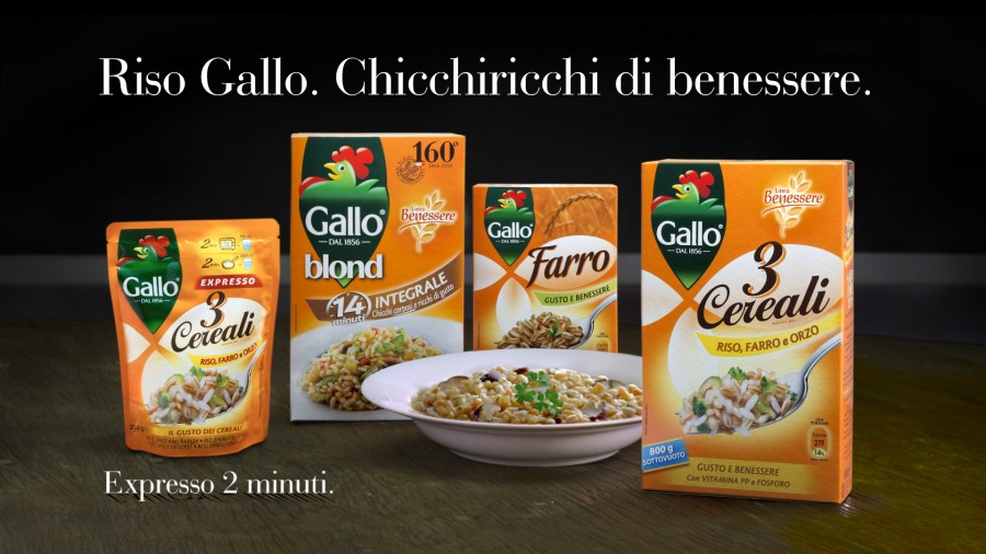 La linea Benessere di Riso Gallo in tv