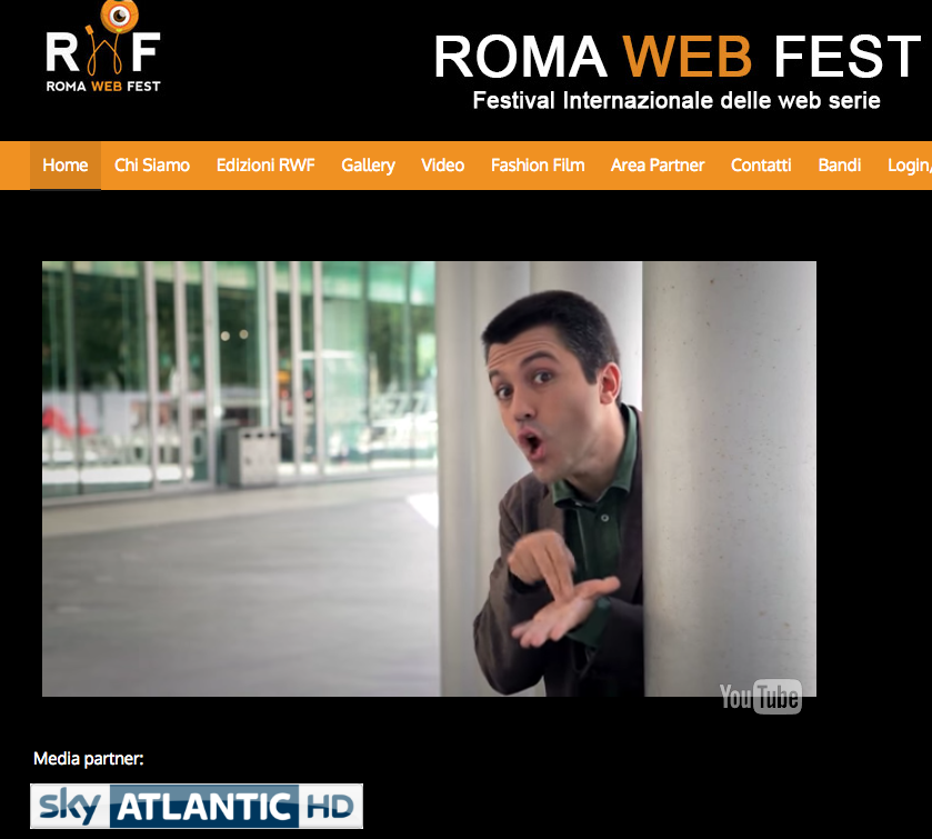 Sky media partner del Roma web fest