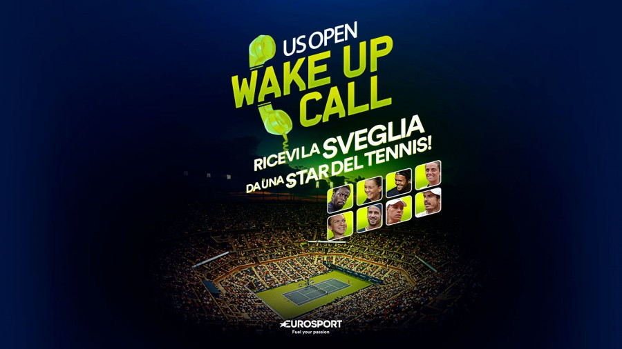 Eurosport, Wake Up And Call per seguire in diretta i match dello US Open