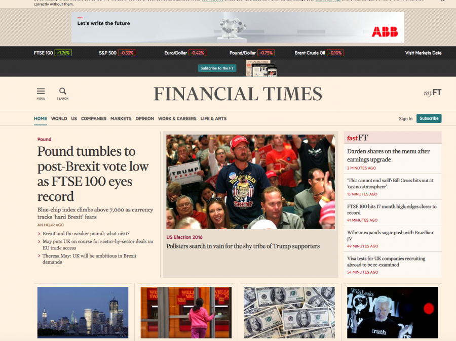 Il nuovo sito del Financial Times punta su velocità e personalizzazione