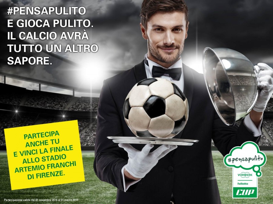 Folletto con White Marketing and Communication per la#Pensapulito Cup