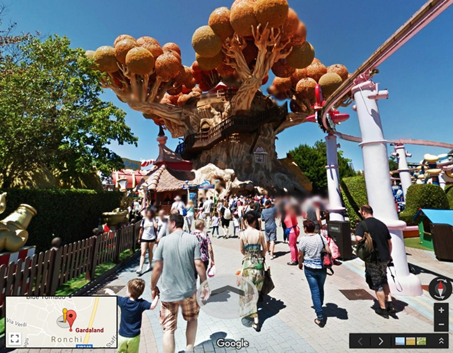 Gardaland è su Street View di Google Maps per visite virtuali del parco a 360 gradi