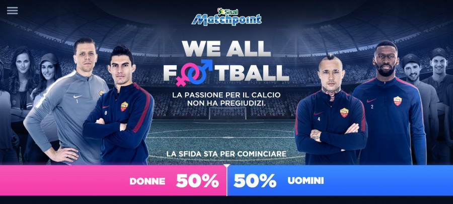 Sisal Matchpoint e AS Roma con “We All Football”: la firma è di Publicis Italia