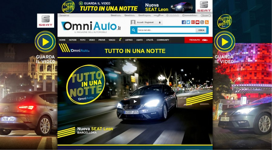 Tutto in una notte, OmniAuto.it racconta la Nuova SEAT Leon a Barcellona