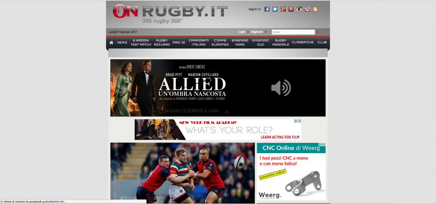 Onrugby.it in concessione a Talks Media