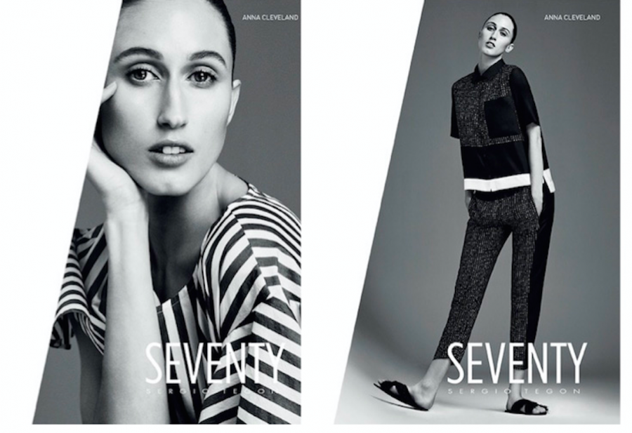 Seventy: l’it-model Anna Cleveland protagonista della nuova campagna pubblicitaria primavera-estate del 2017