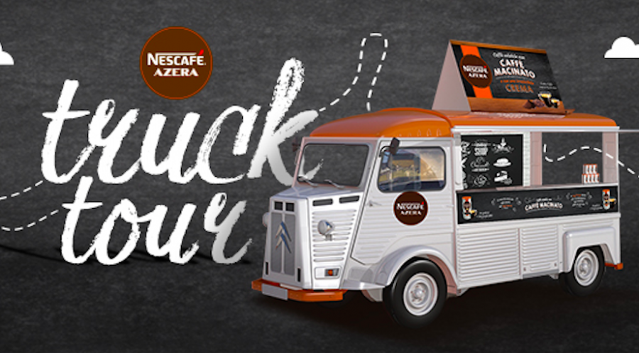 Riparte il truck tour di Nescafé Azera
