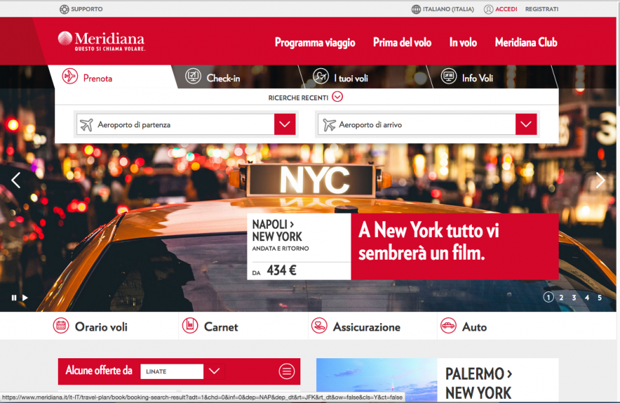Meridiana sceglie The Ad Store per il restyling della sua piattaforma web