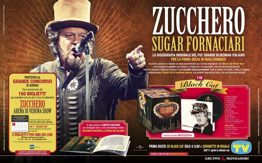 Con Tv Sorrisi e Canzoni esce “Zucchero Sugar Fornaciari”, la discografia in maxi formato