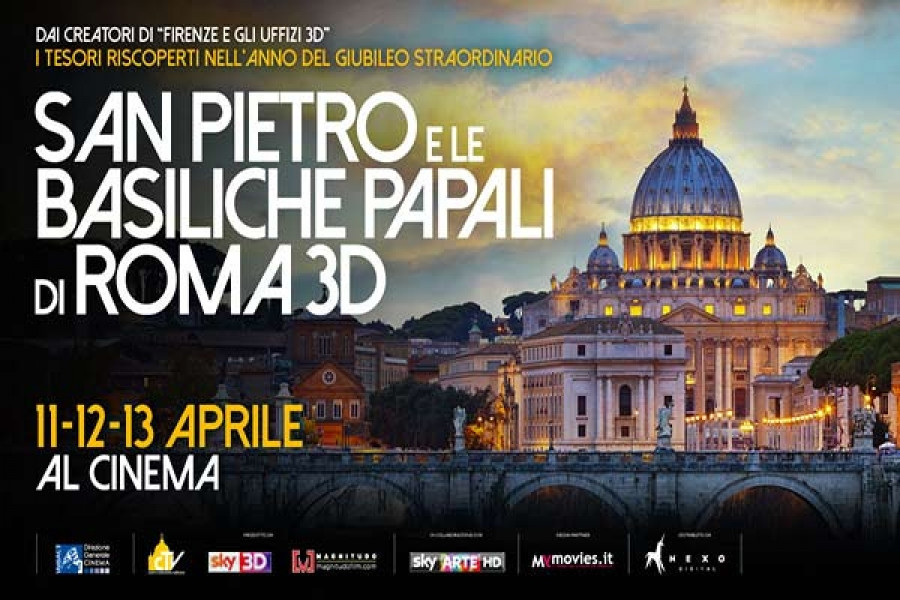 A Pasqua su TV8 “San Pietro e le Basiliche Papali di Roma”, una produzione Sky-Centro Tv Vaticano