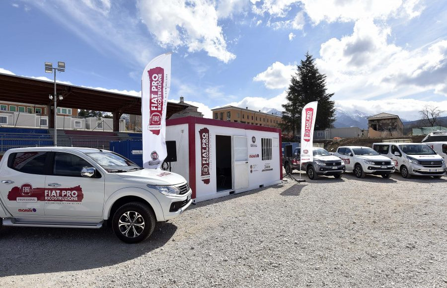 Fiat Professional presenta il primo progetto di van sharing, destinato alla ricostruzione delle zone colpite dal terremoto