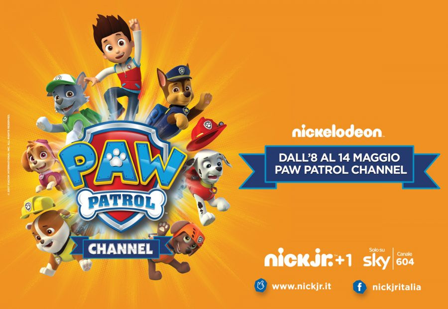 NickJr+1 questa settimana si trasforma in Paw Patrol Channel