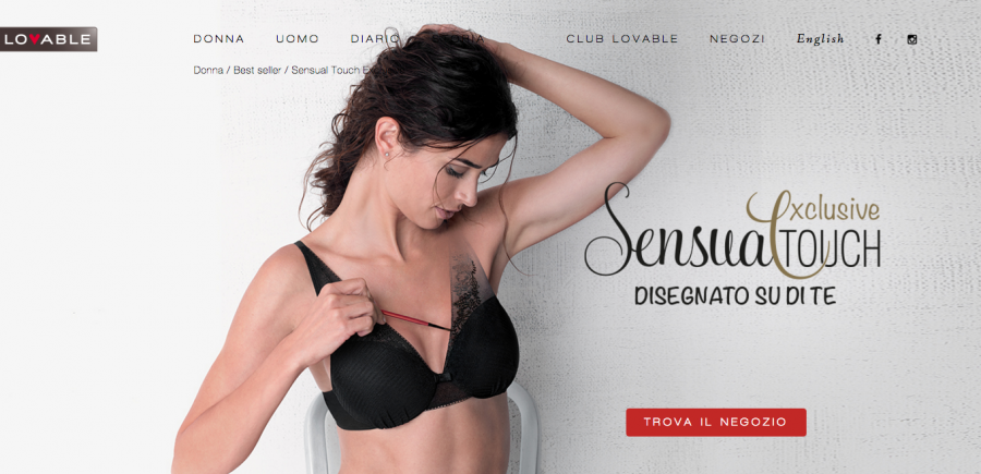 Hanes Italy lancia Lovable Sensual Touch Exclusive con Tadaa