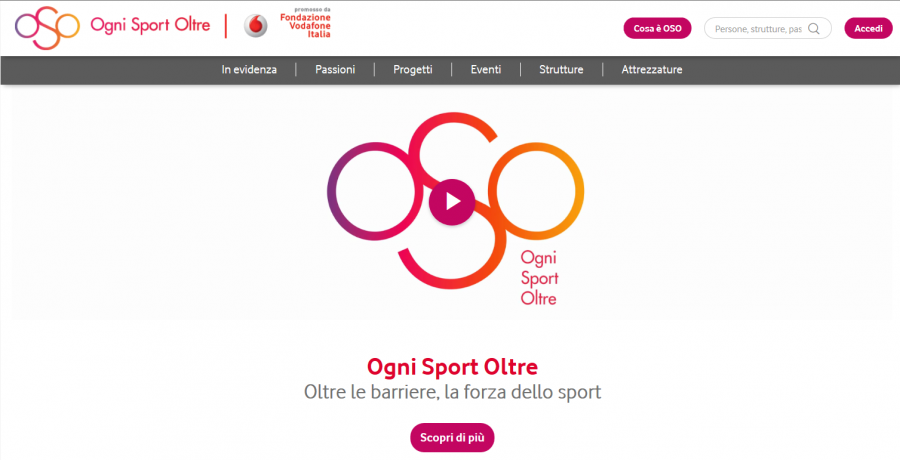 Fondazione Vodafone propone OSO - Ogni Sport Oltre