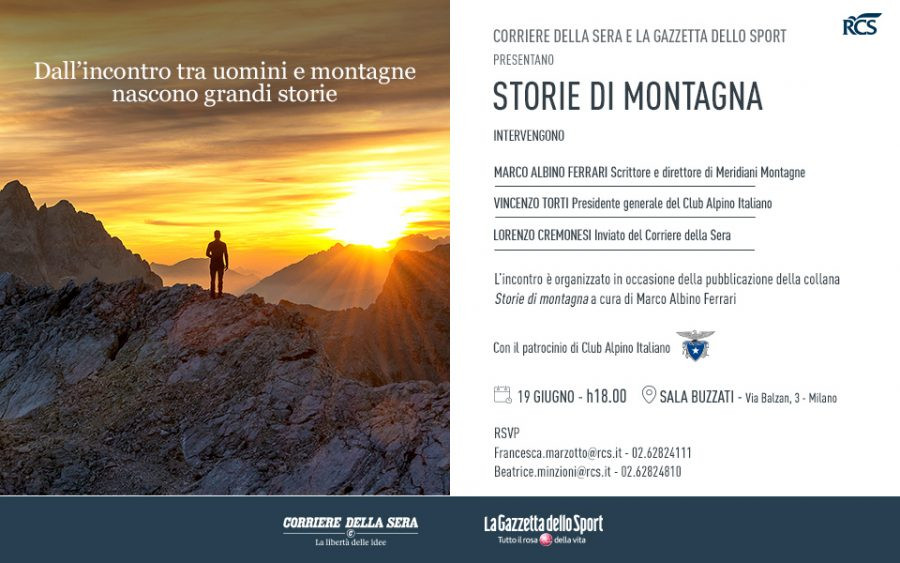Con Corriere e Gazzetta la collana “Storie di montagna”
