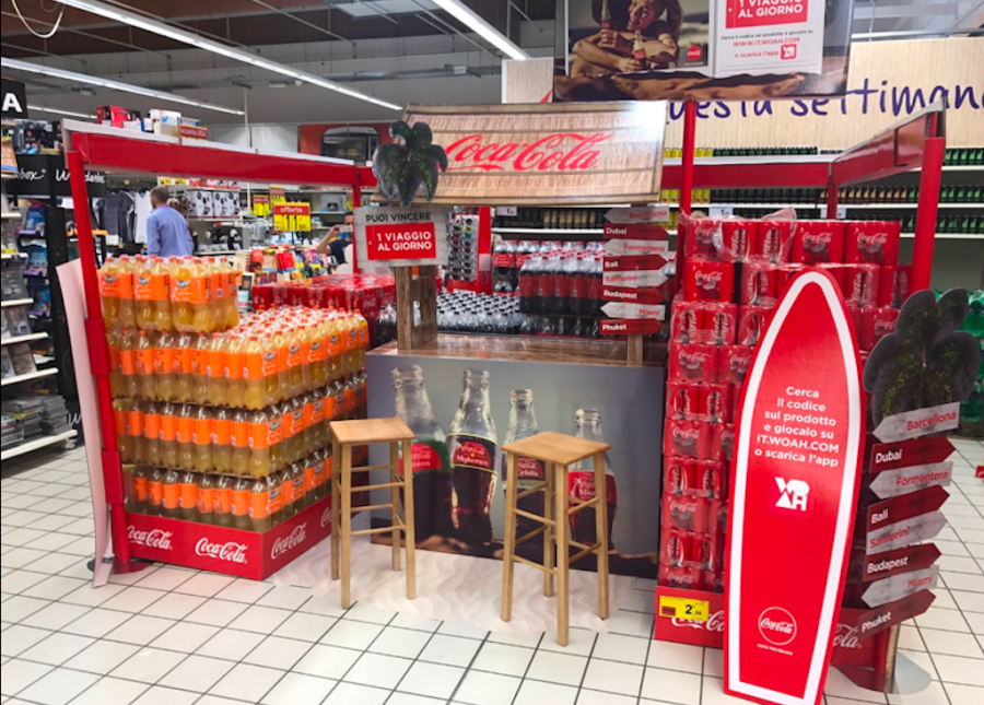 Cento ipermercati in tutta Italia coinvolti  da Coca-Cola Summer Top Activation
