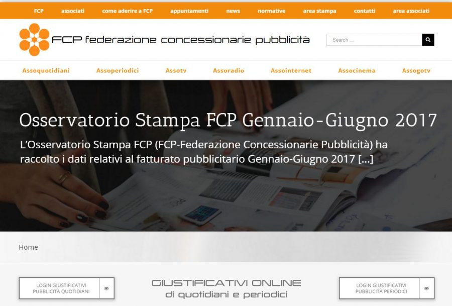 Il nuovo sito internet di FCP porta la firma di Media Consultants