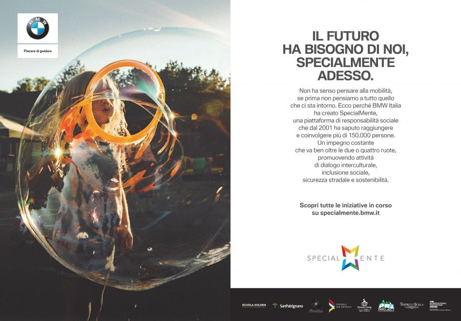 BMW Italia sfrutta la creatività di M&C Saatchi per una campagna plurisoggetto dedicata a SpecialMente  