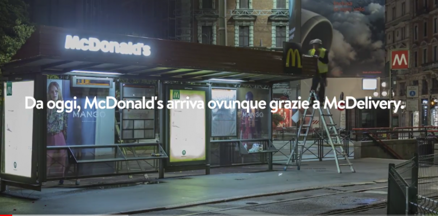 Con McDelivery e Leo Burnett, McDonalds arriva ovunque, anche alla fermata dell’autobus