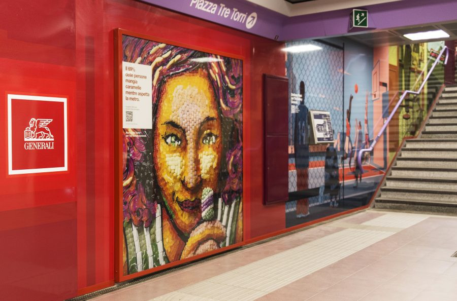 M&C Saatchi allestisce per il Gruppo  Generali una galleria d’arte in metro a Milano