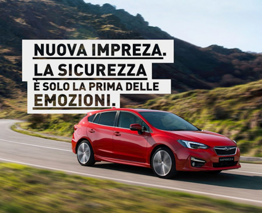 Subaru Impreza torna  sul mercato e punta sulla sicurezza  con Cernuto Pizzigoni & Partners