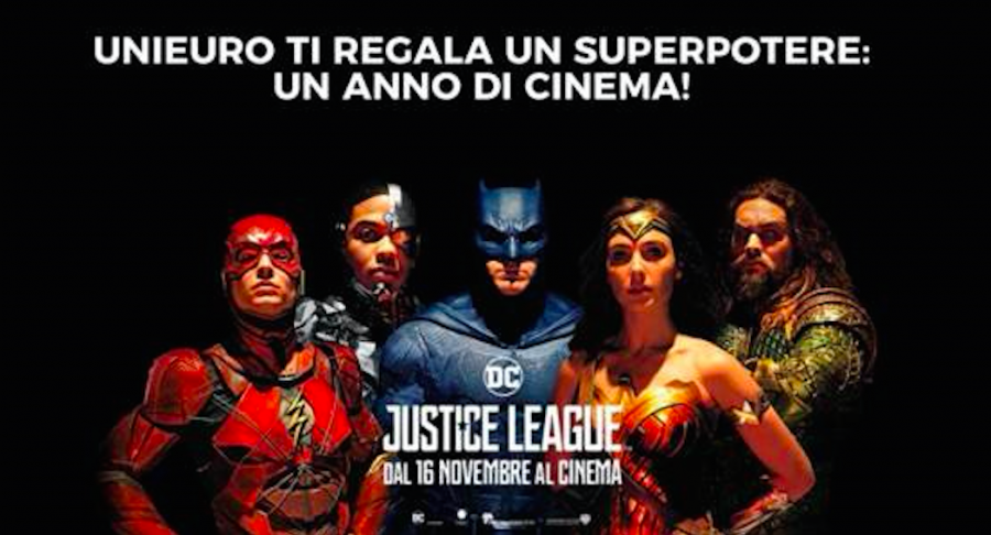 QMI regala un anno di cinema con Unieuro: si parte con “Justice League”