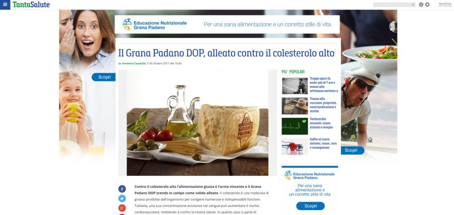 Grana Padano DOP si racconta sulle properties di Trilud