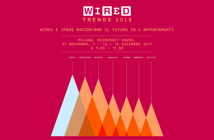Wired Trends 2018 e Wired Digital Day: al via  i prossimi appuntamenti organizzati da Wired Italia  a Milano e, per la prima volta, anche nell’Italia del Sud