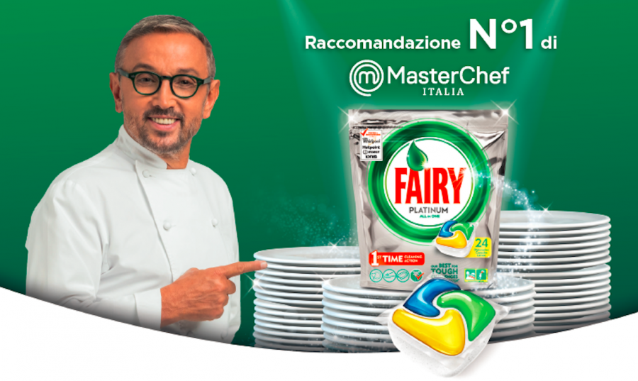 Fairy Platinum, nuovo spot on air da ieri in tv con Bruno Barbieri