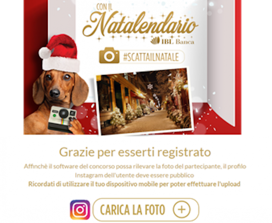 IBL Banca, al via su Instagram  il concorso natalizio NatalendarioIBL