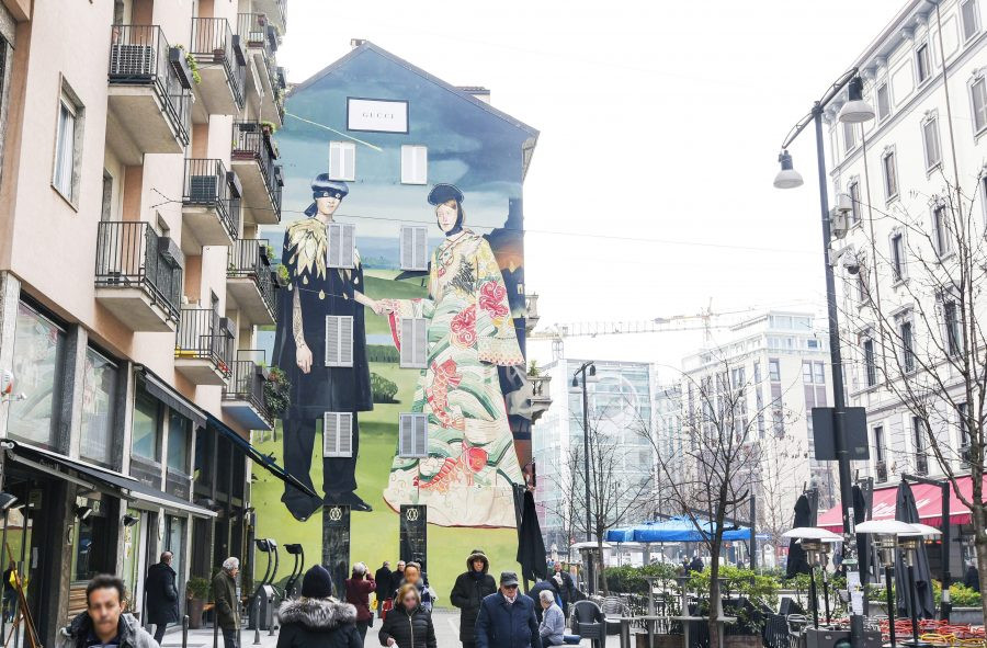 I murales di Gucci a New York e Milano, firma l’artista Ignasi Monreal