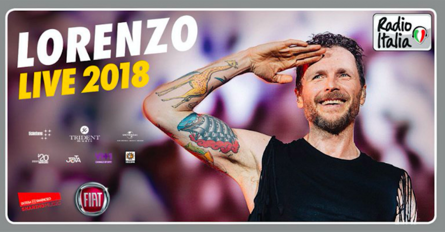 Radio Italia partner del nuovo tour di Jovanotti “Lorenzo Live 2018”