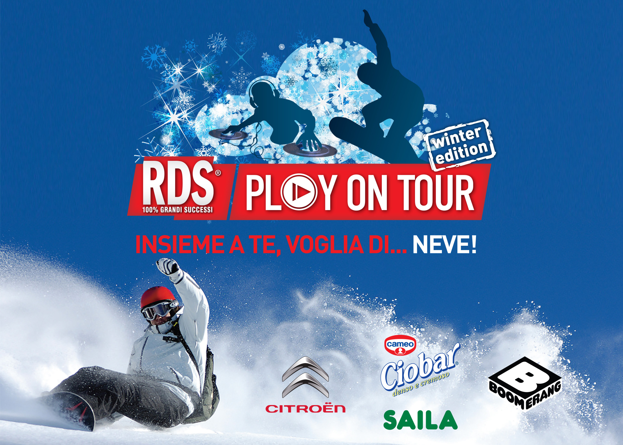 Al via sabato i weekend sulla neve del circuito Rds Play on Tour