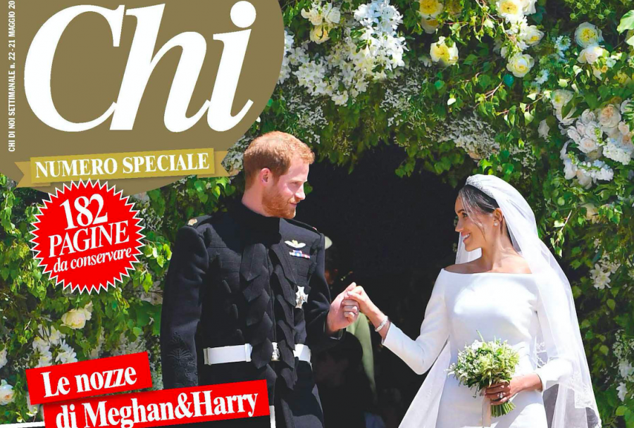 Chi: oltre settanta pagine di advertising e iniziative speciali per il recente Royal Wedding di Harry e Meghan